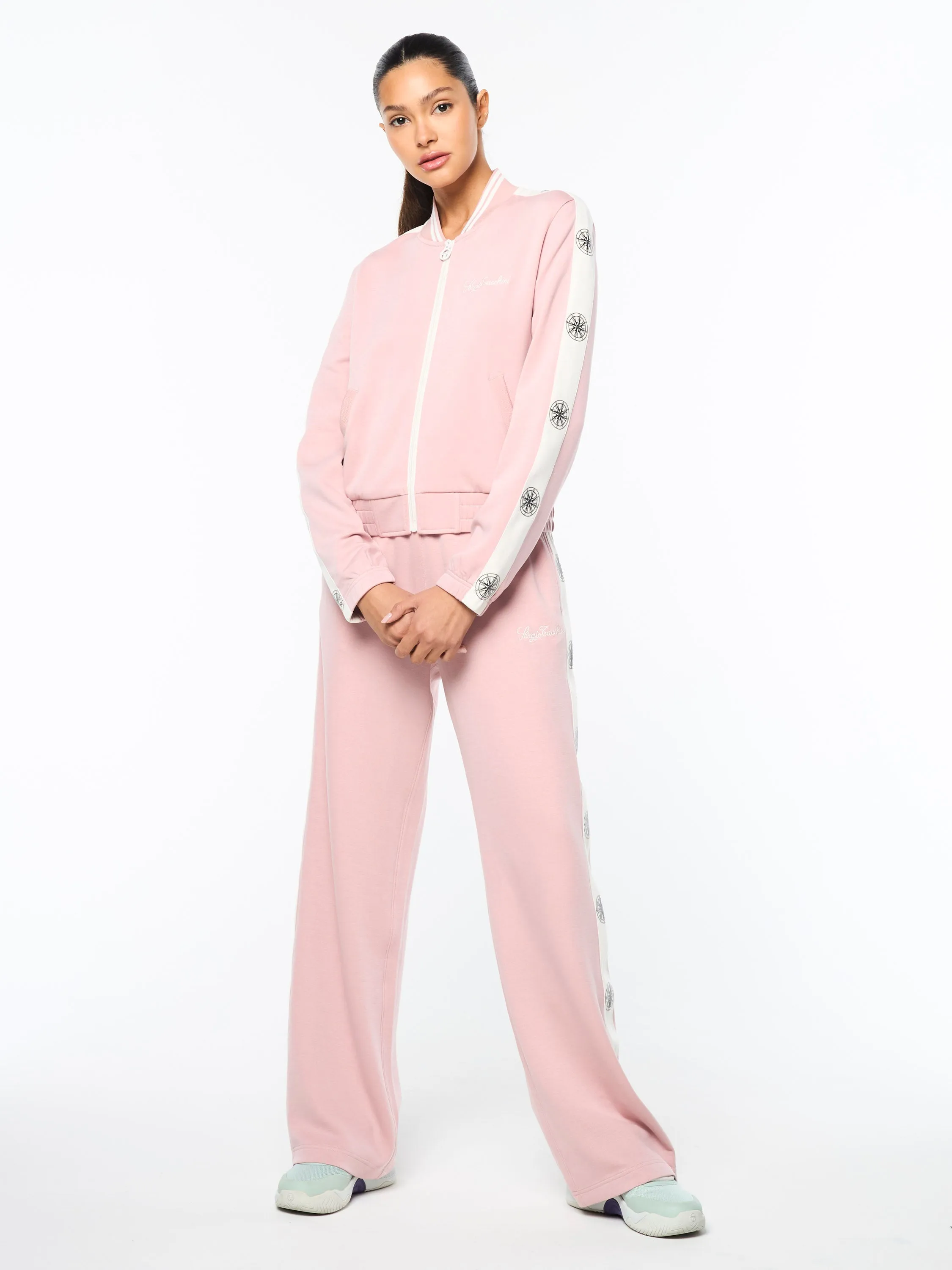 Women's Bussola Track Jacket- Pale Mauve