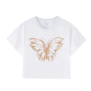 Women's Butterfly Print T-shirt