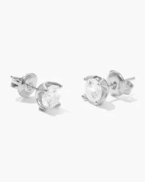 Women's Classic Stud Earrings - Silver