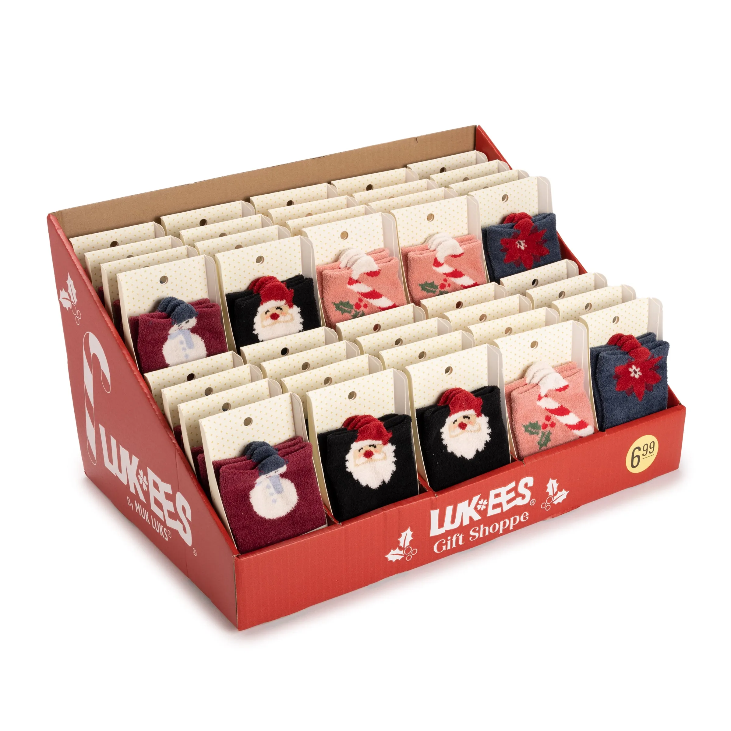 Women's Cozy Holiday Socks in Gift Box Set 40 Piece