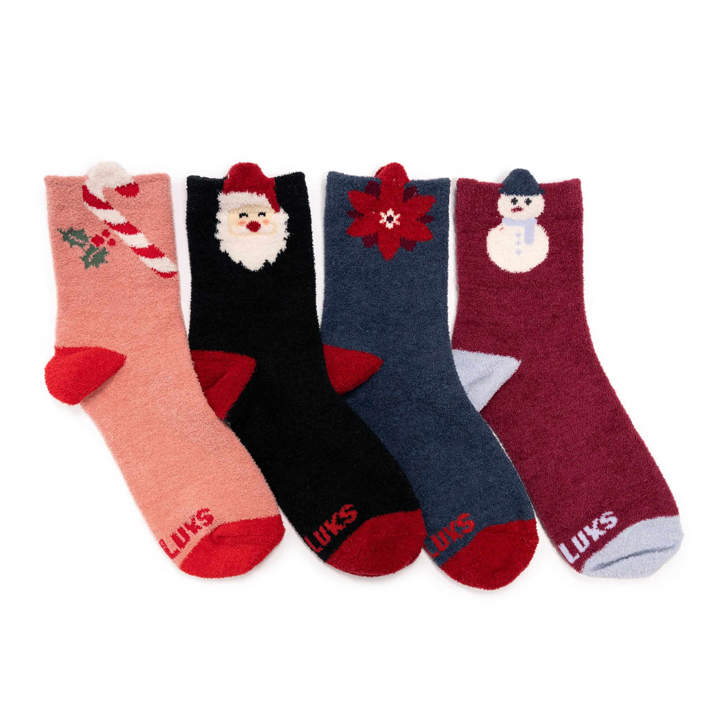 Women's Cozy Holiday Socks in Gift Box Set 40 Piece
