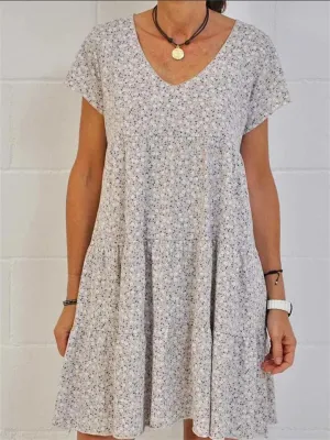 Women's Cute Floral Slim Fit Summer Dress