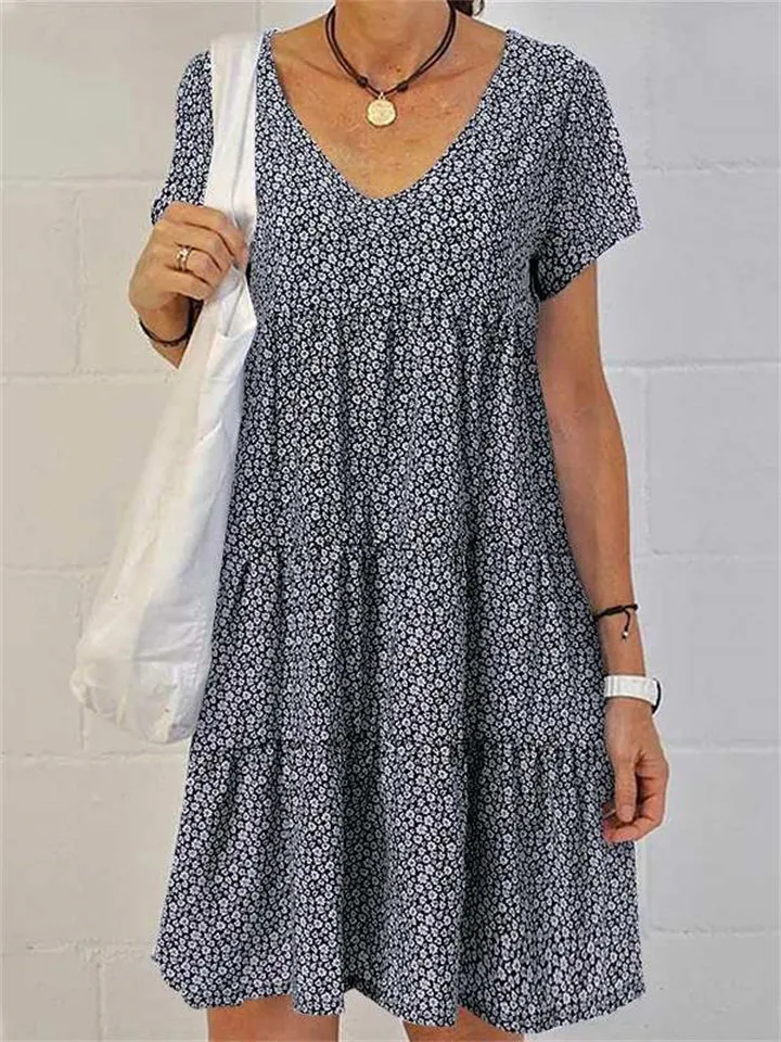 Women's Cute Floral Slim Fit Summer Dress
