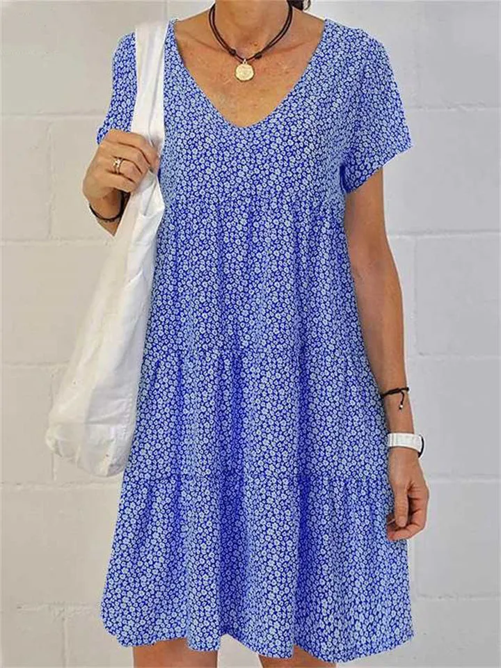 Women's Cute Floral Slim Fit Summer Dress