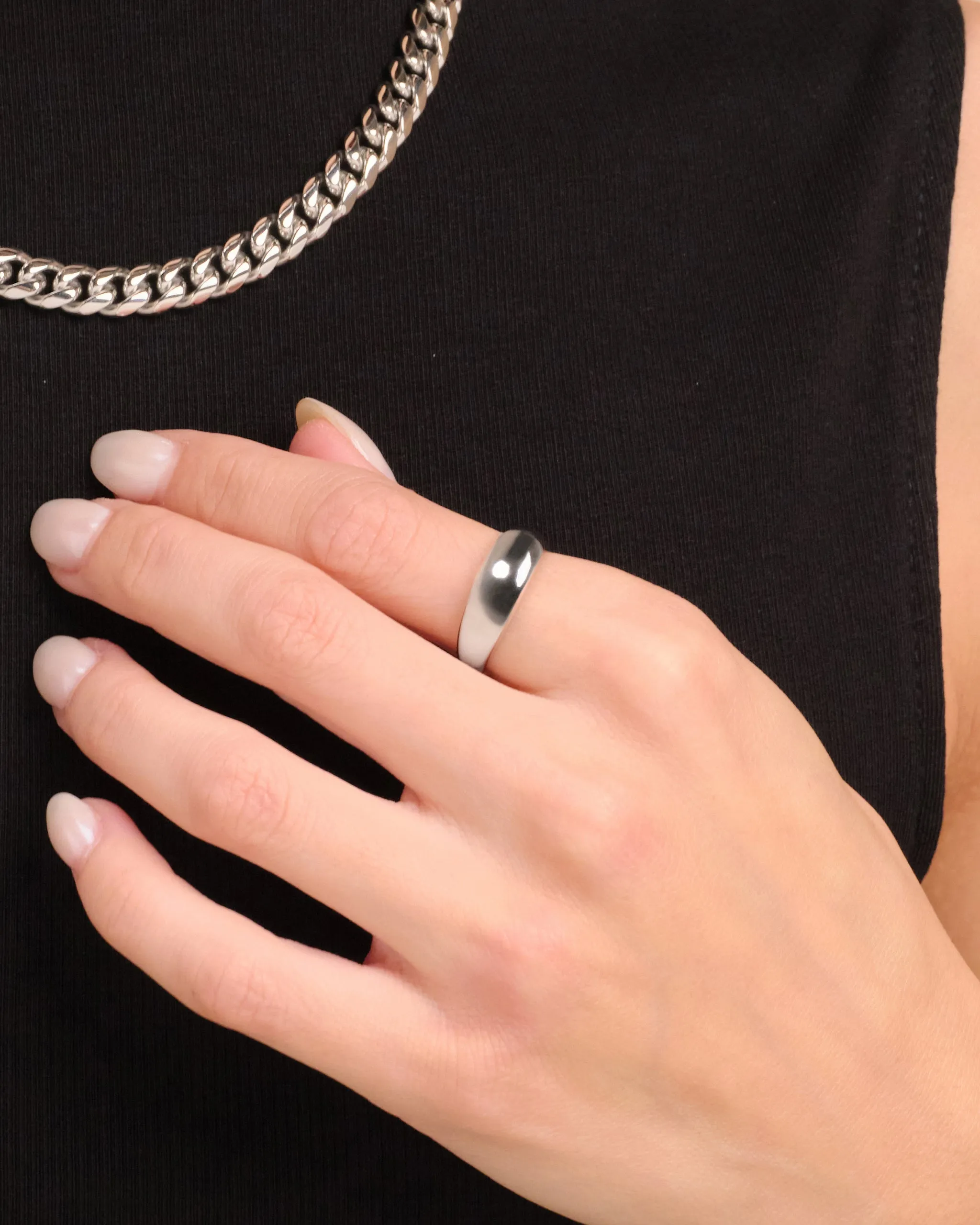 Women's Dome Ring - Silver