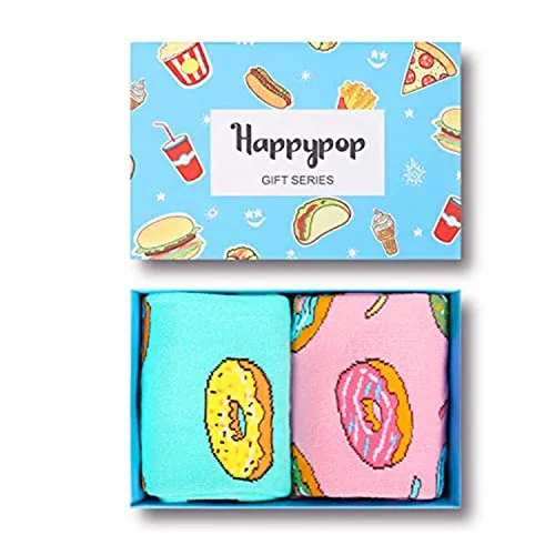 Women's Donut Socks, Donut Theme Socks, Donut Gifts, Gifts For Mom Who Doesnt Want Anything, Novelty Donut Lovers Gifts, If You Can Read This Socks, Food Socks