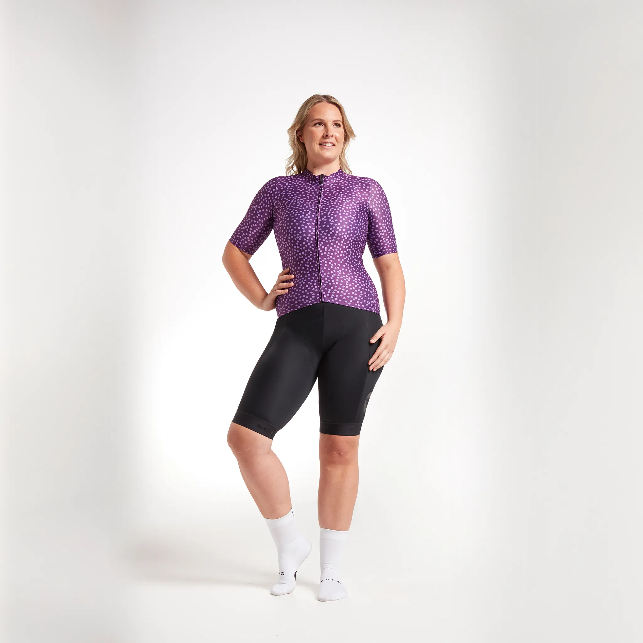 Women's Essentials Team Jersey - Italian Plum Dots