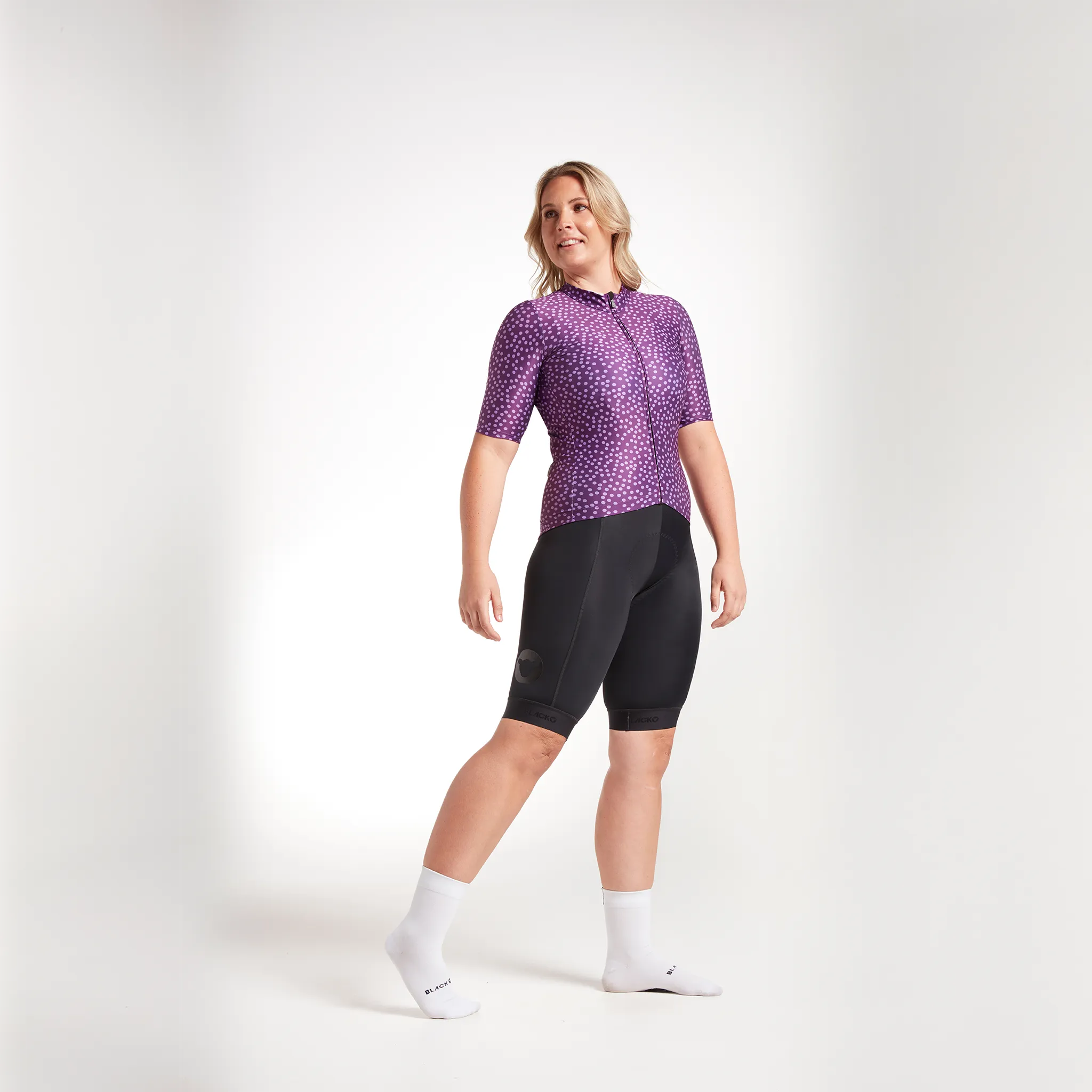 Women's Essentials Team Jersey - Italian Plum Dots