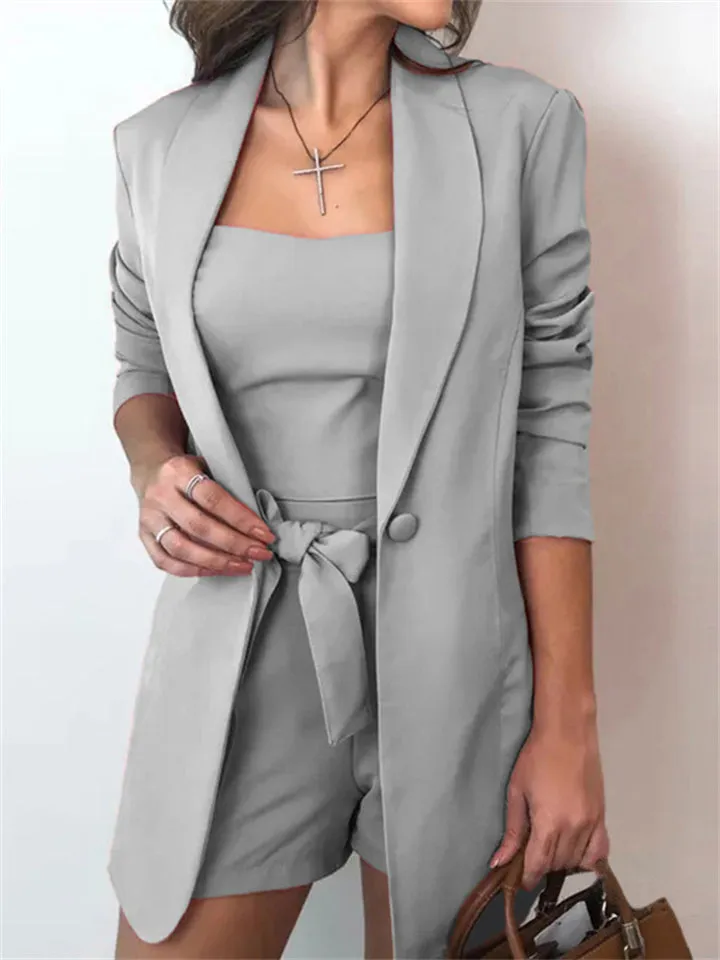 Women's Fashionable 3-Piece Blazer Sets