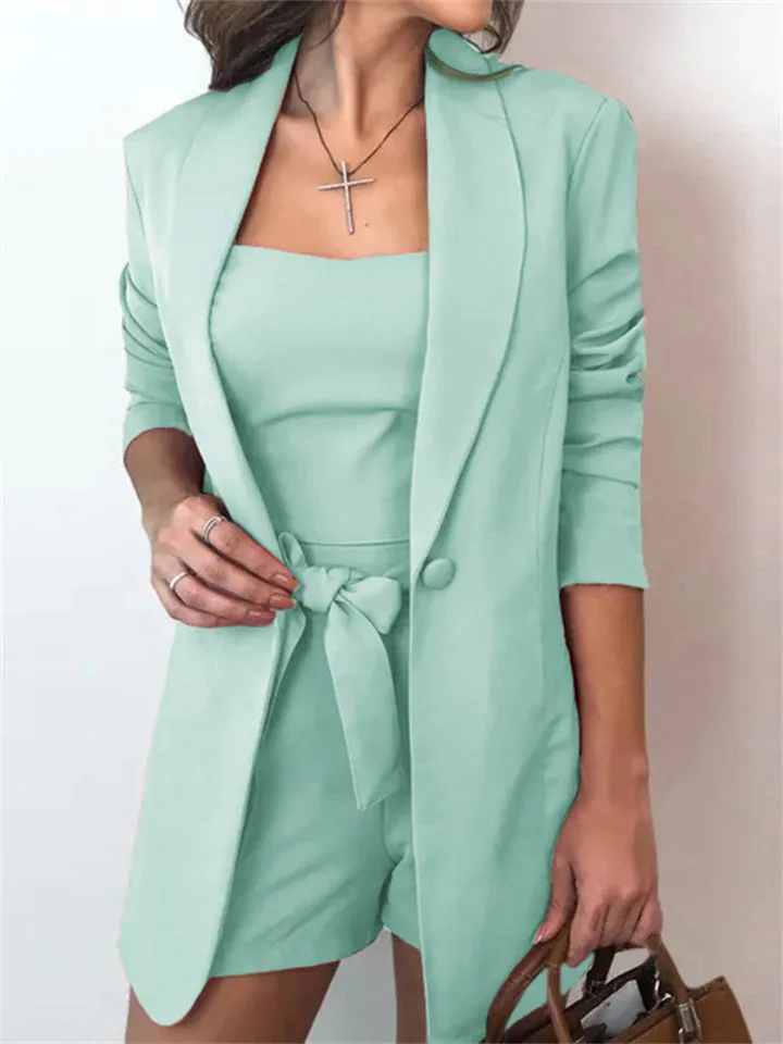 Women's Fashionable 3-Piece Blazer Sets