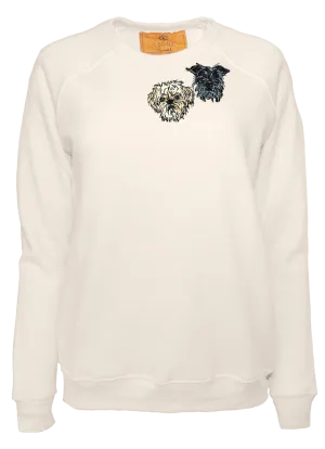 Women's Fur Real Custom Pet Portrait Classic Crewneck Pullover