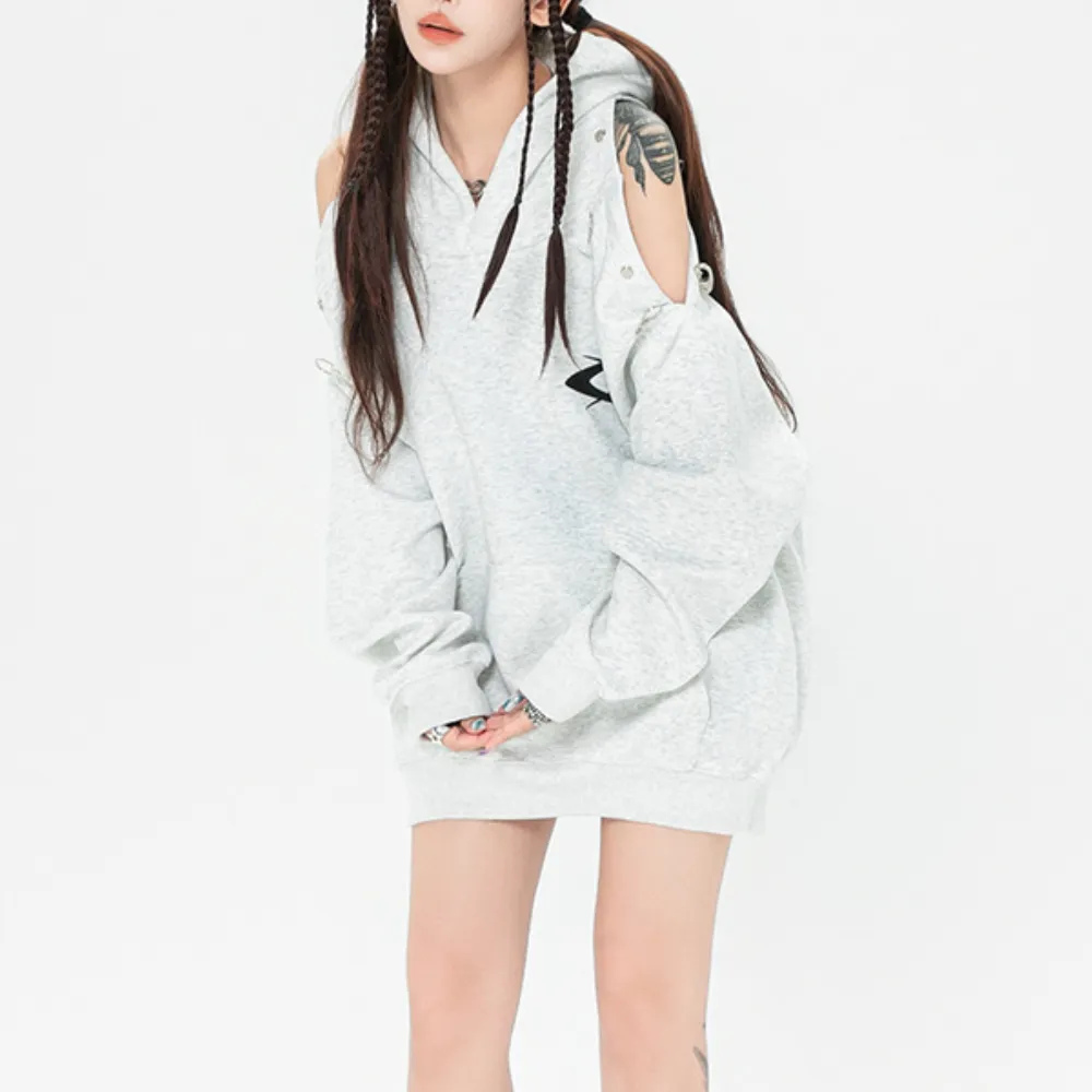 Women's Hip Hop Solid Color Hoodie