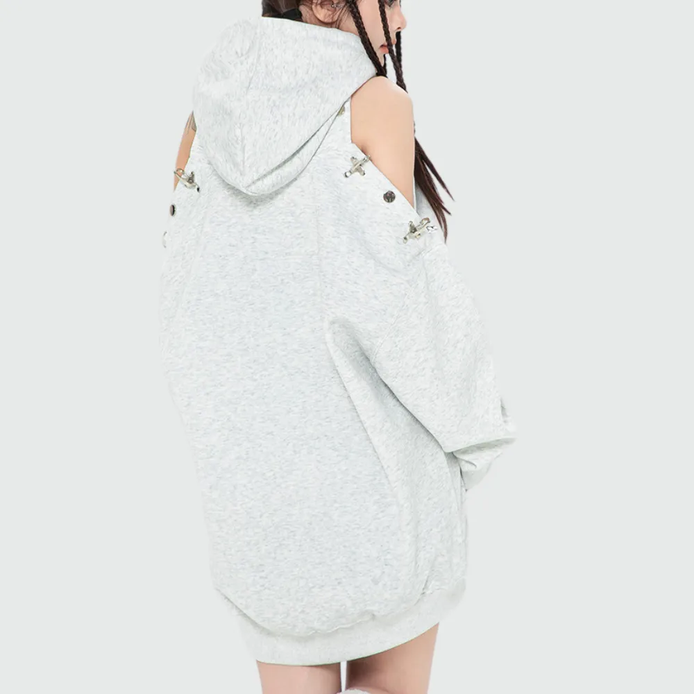 Women's Hip Hop Solid Color Hoodie