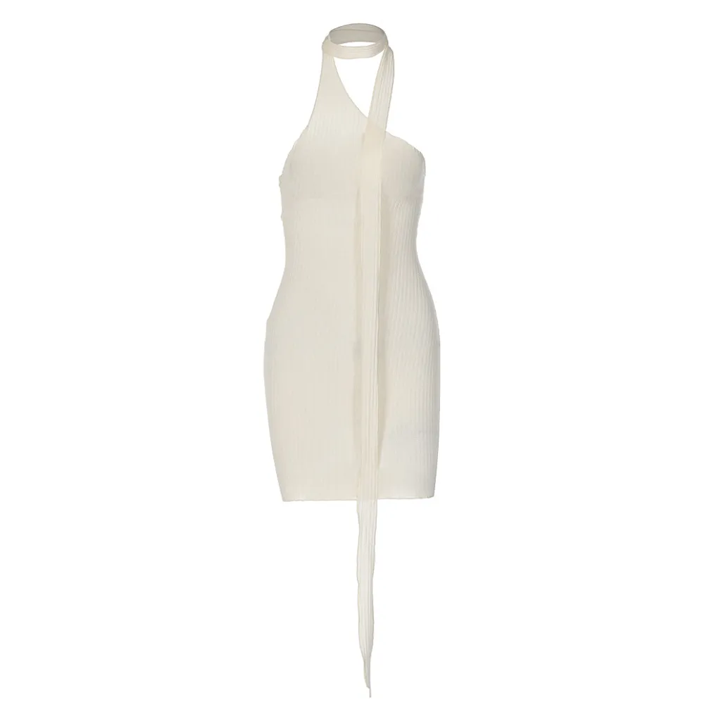Women's Hot Girl Halter Slim Dress