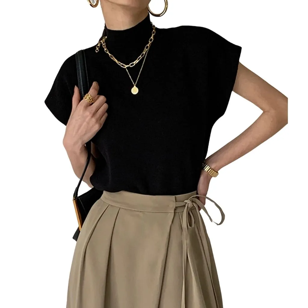 Women's Leisurely Solid Pullover Sweater Vest