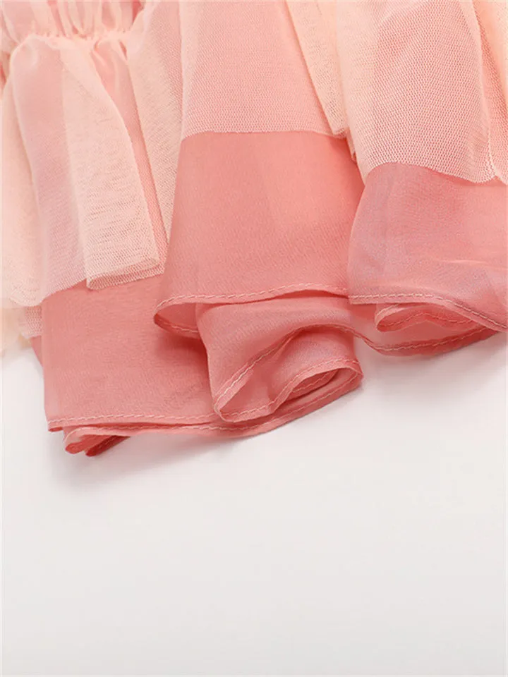 Women's Light Pink Holiday Beach Flowy Dress