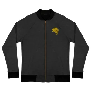 Women's Lion Bomber Jacket - Black