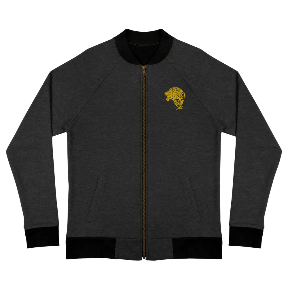 Women's Lion Bomber Jacket - Black
