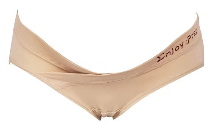 Women's Low-Waist Cotton Maternity Pregnancy Postpartum Underwear Panties (5-Pack)