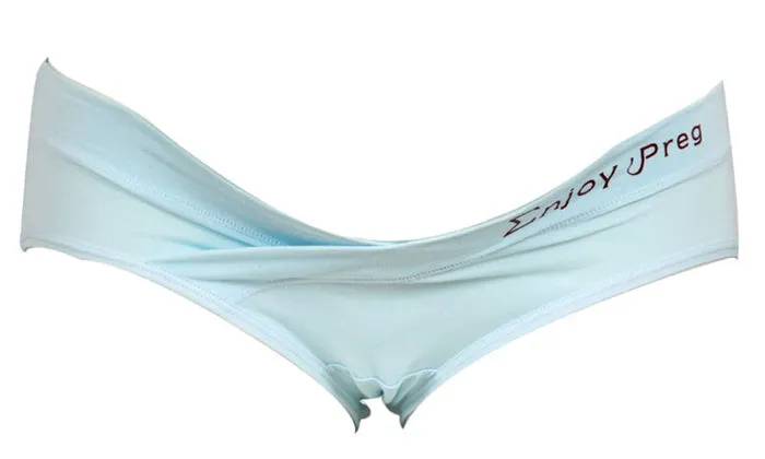 Women's Low-Waist Cotton Maternity Pregnancy Postpartum Underwear Panties (5-Pack)