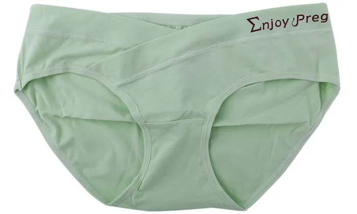 Women's Low-Waist Cotton Maternity Pregnancy Postpartum Underwear Panties (5-Pack)