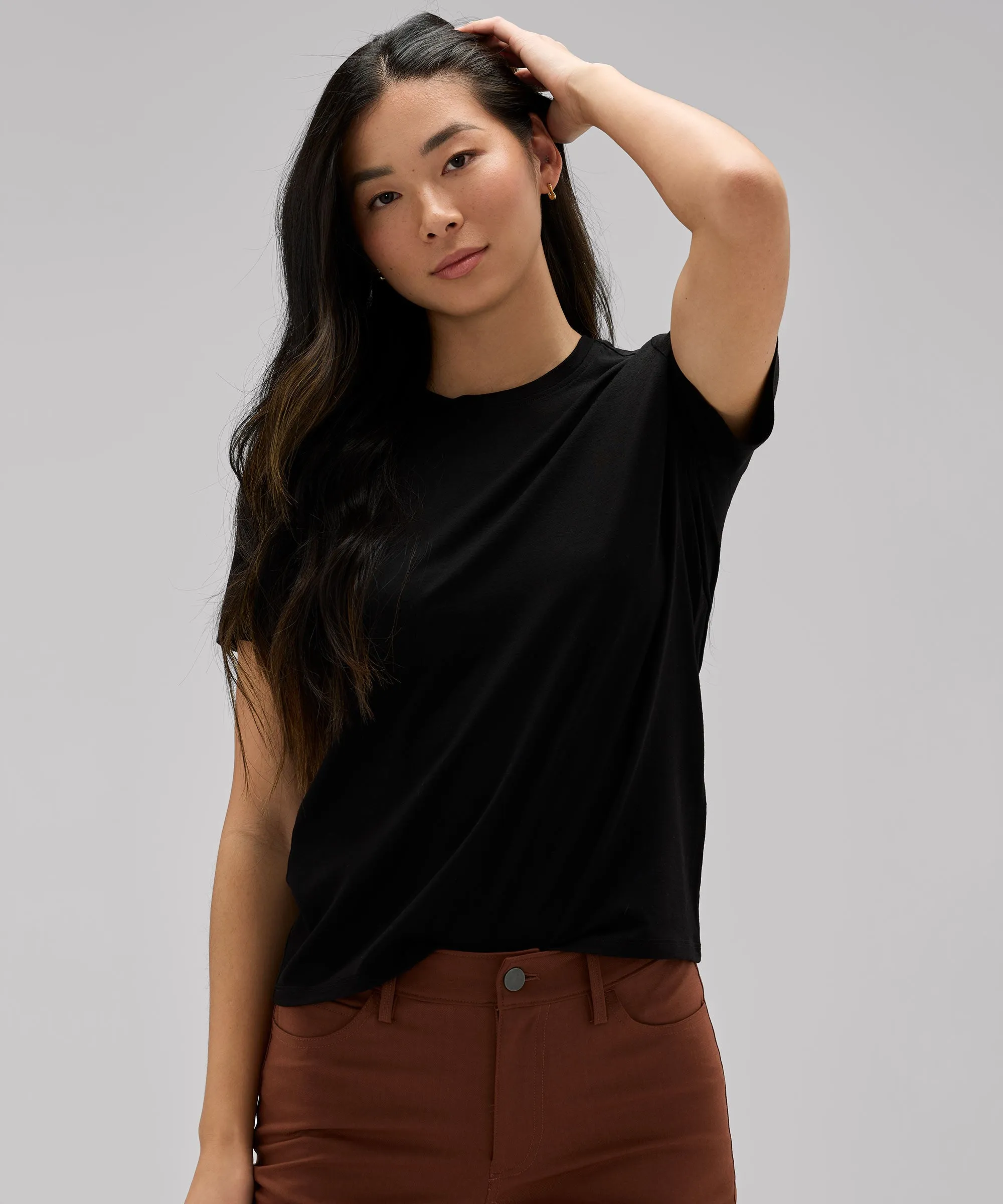 Women's Merino Crew Neck T-Shirt