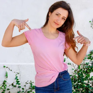 Women's Plain T-Shirt Pink