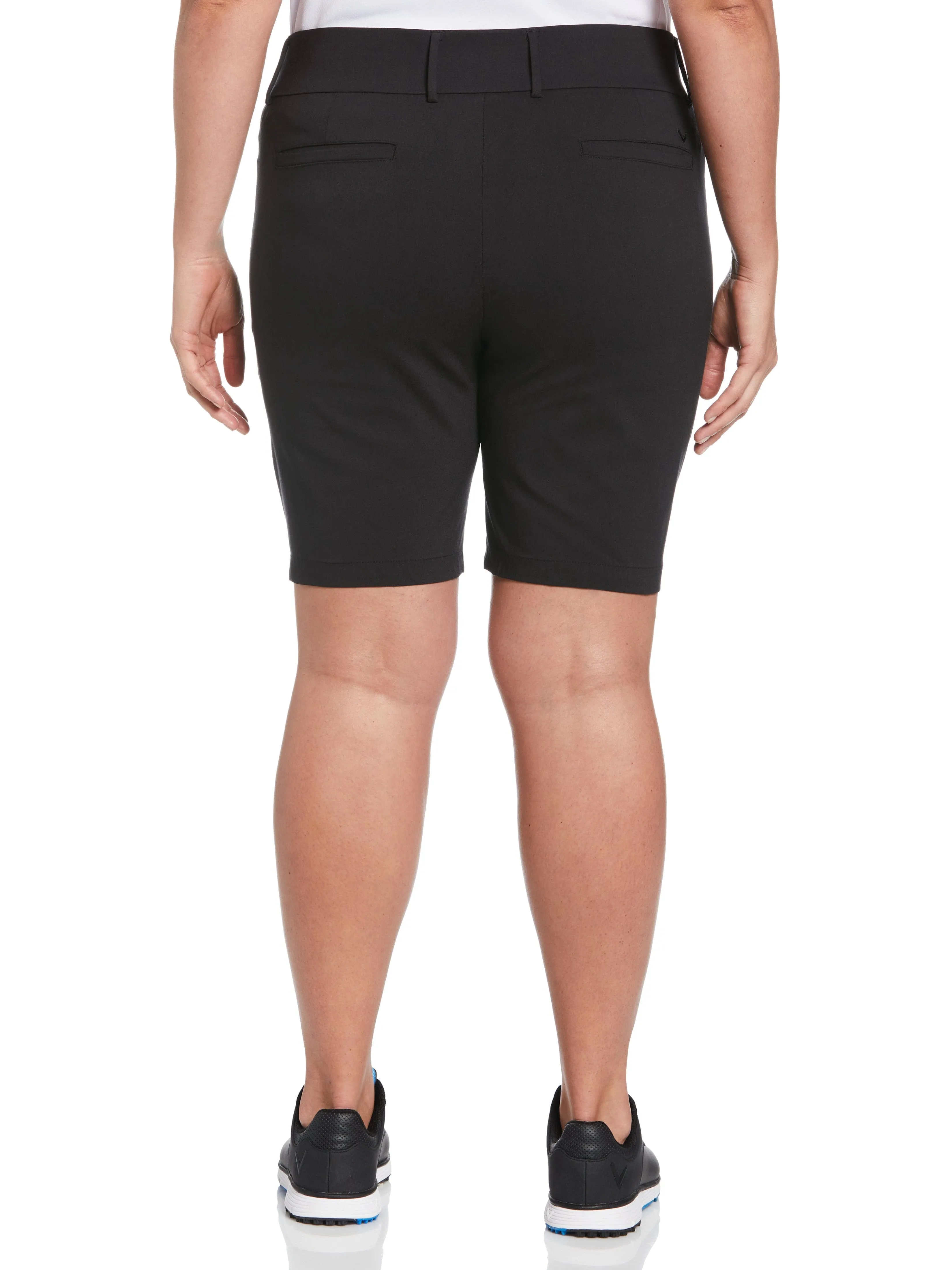 Womens Plus 9.5" Stretch Tech Golf Short