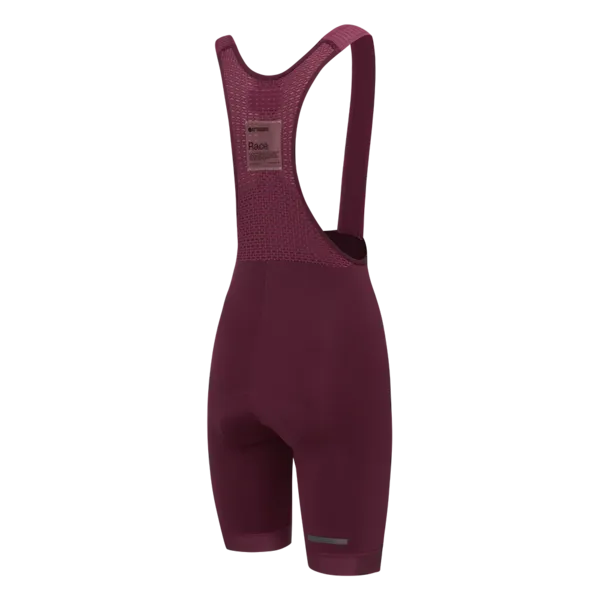 Women's Race Bib Short 2.0 Burgundy/Tonal Ref Logo