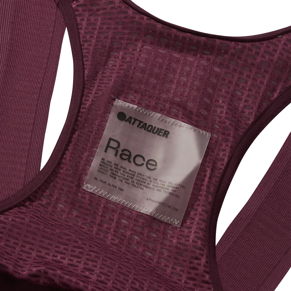 Women's Race Bib Short 2.0 Burgundy/Tonal Ref Logo
