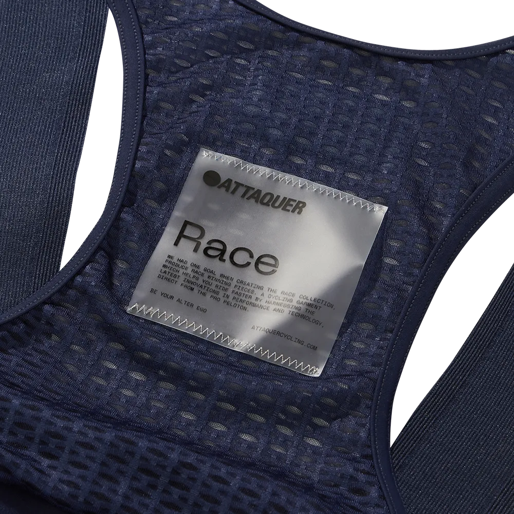 Women's Race Bib Short 2.0 Navy/White Ref Logo