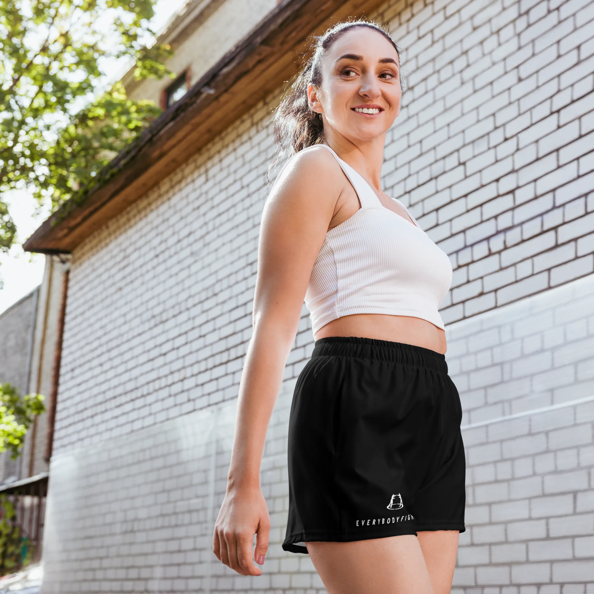 Women’s Recycled Athletic Shorts White