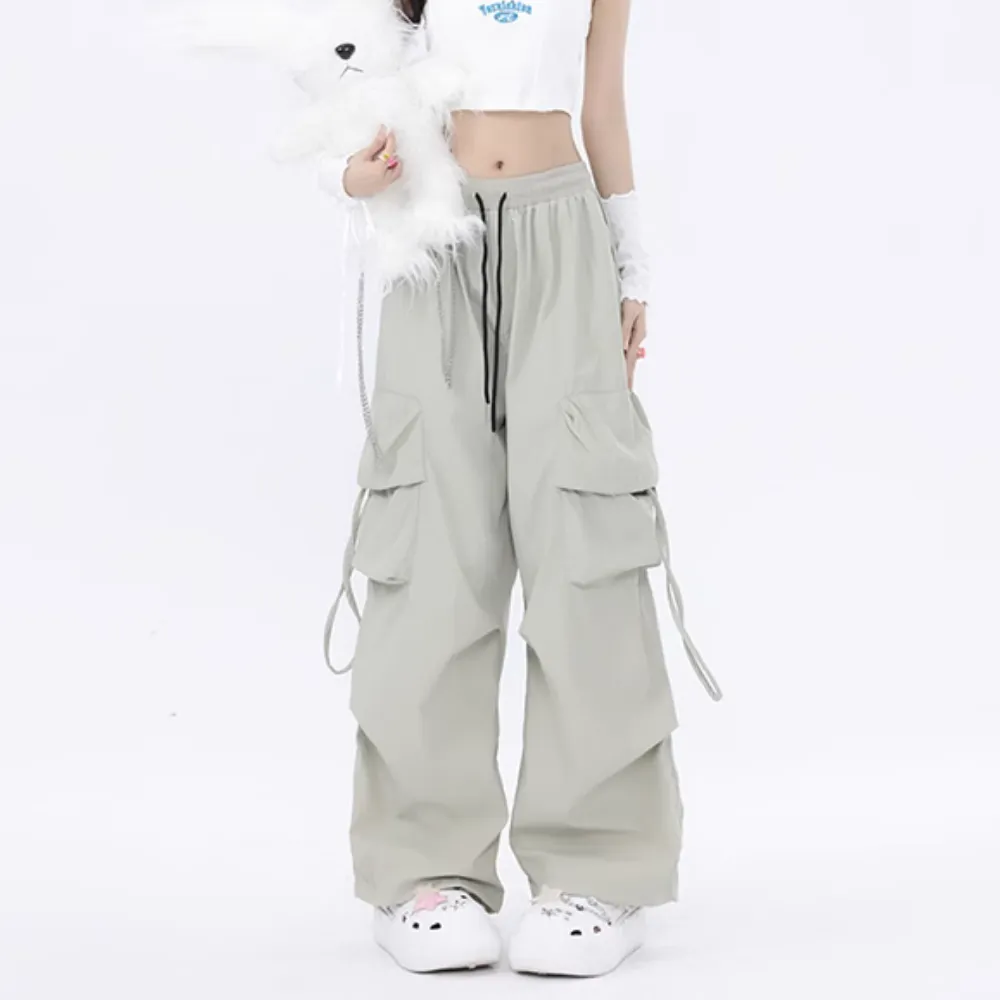 Women's Retro Loose and Versatile Cargo Pants