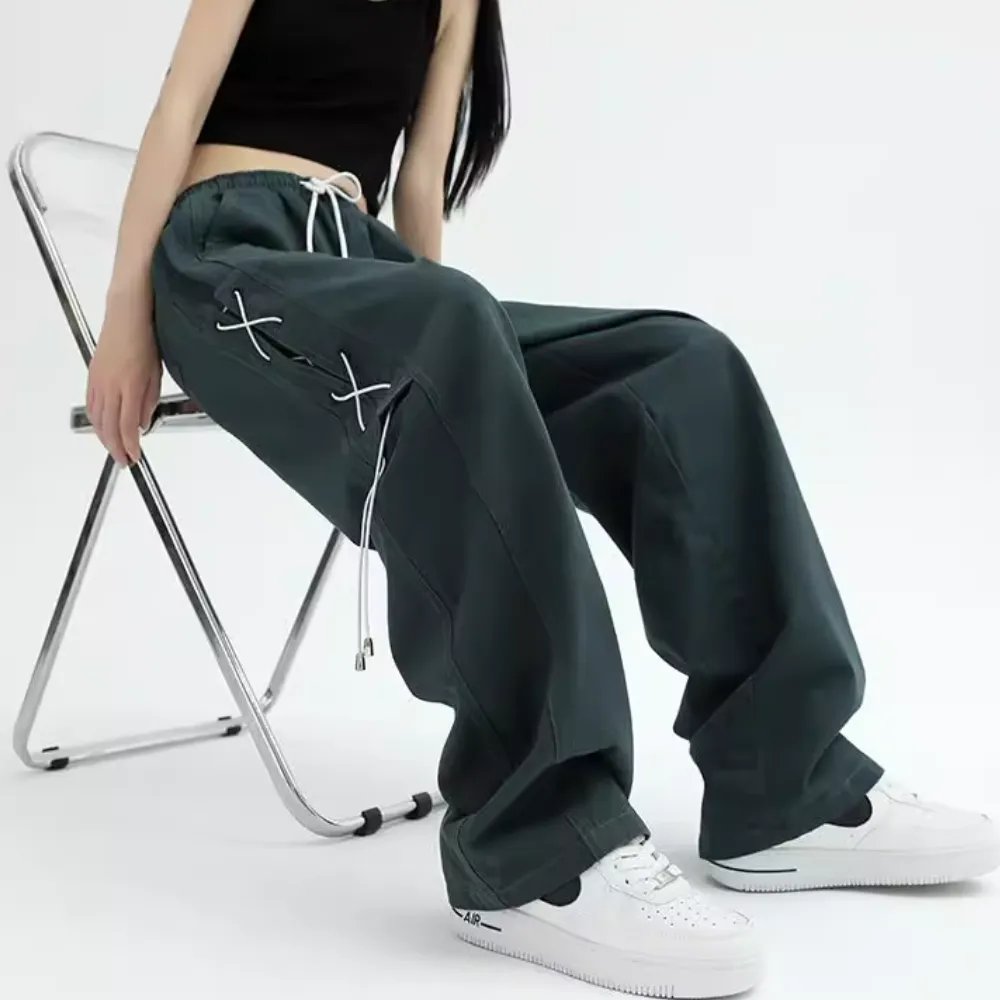 Women's Retro Strap Seatpants