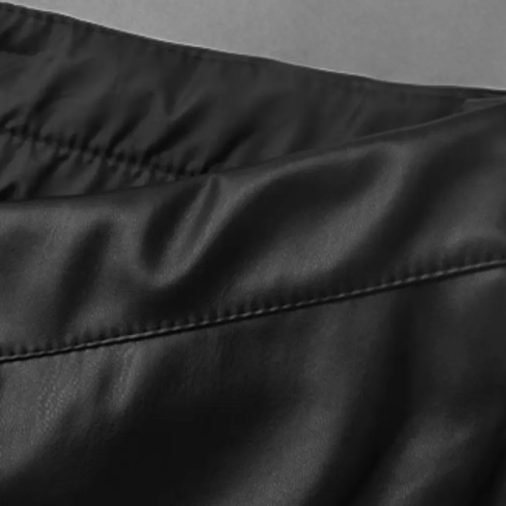 Women's Sexy Black Split PU Skirt