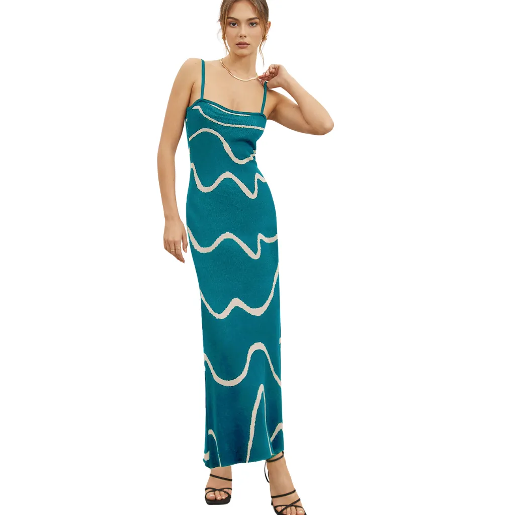 Women's Sexy Striped Knitted Dress