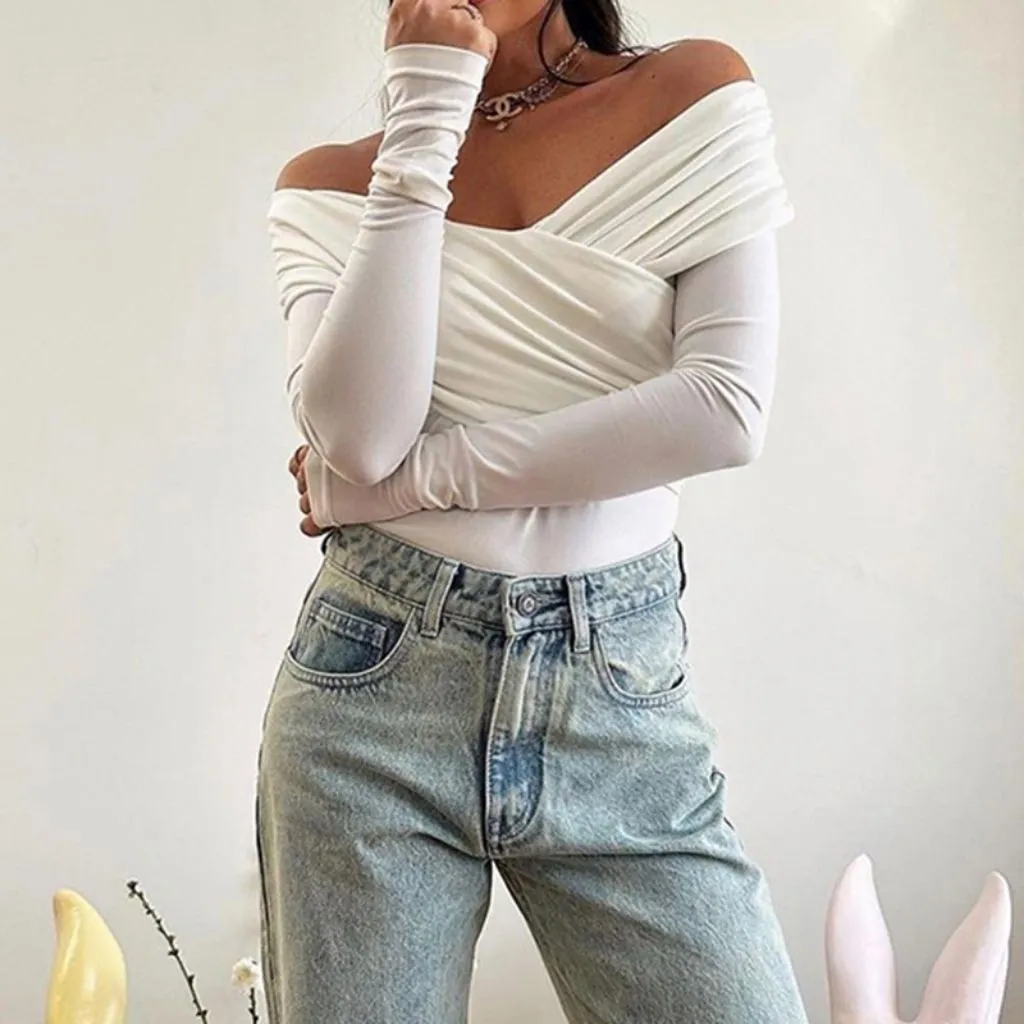 Women's Sexy V Neck Long Sleeve