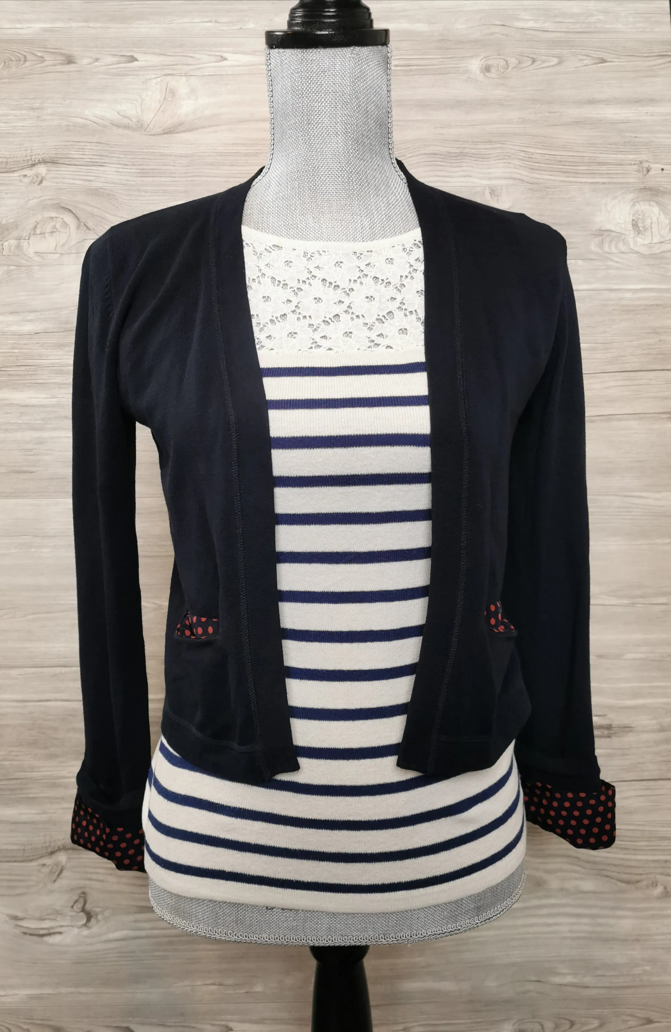 WOMENS SIZE 0 - KOOKAÏ Designer Fashion, Cardigan   Lace Top - 2 Piece Set EUC B18