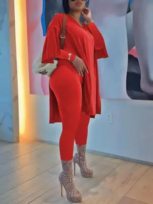 Women's Slit Side Pant Set