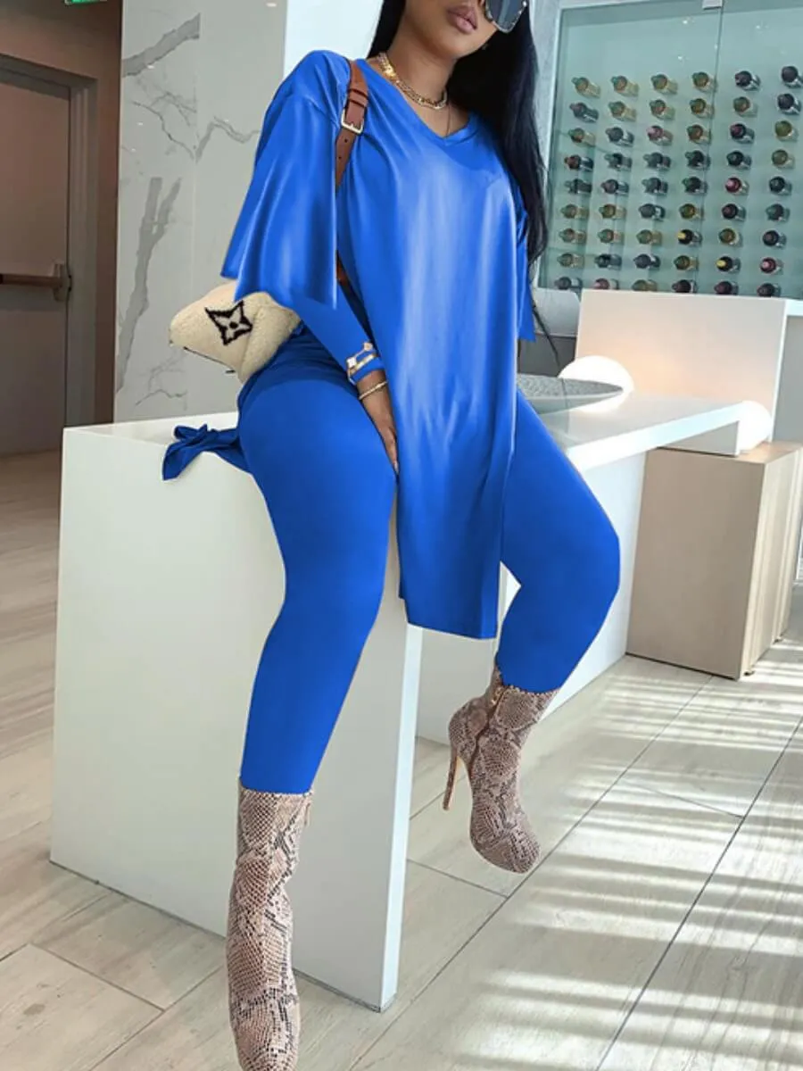 Women's Slit Side Pant Set