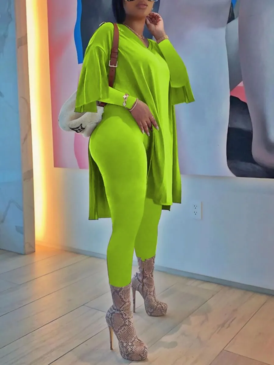 Women's Slit Side Pant Set