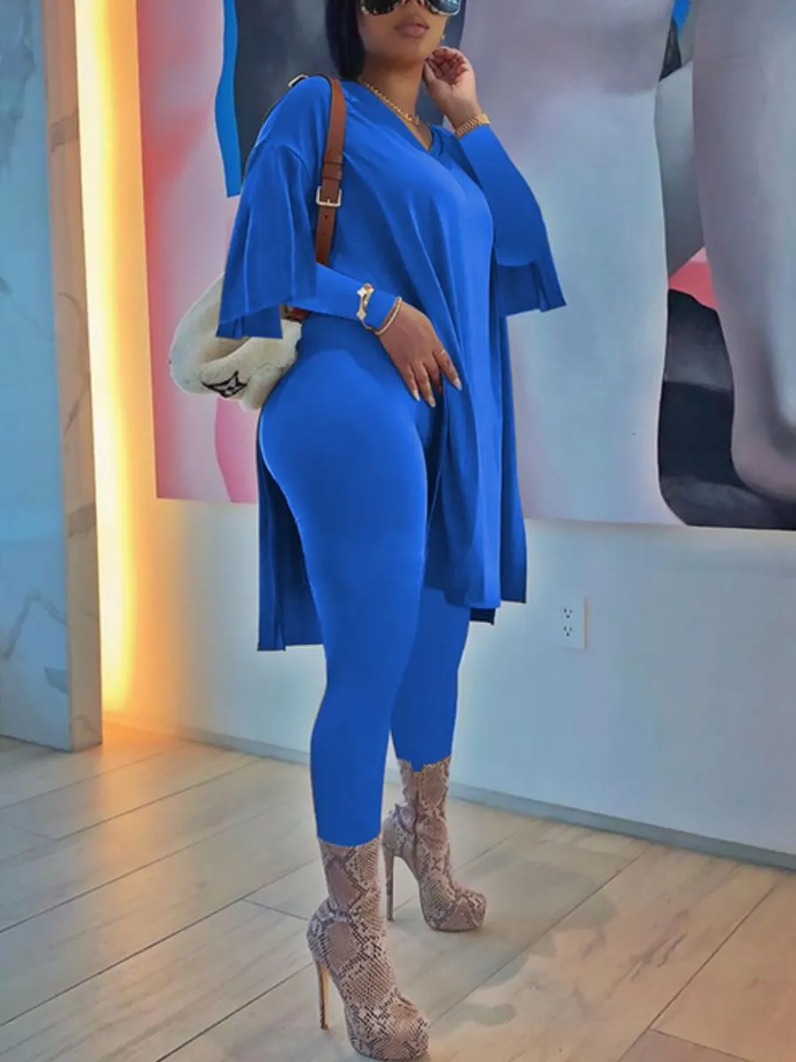 Women's Slit Side Pant Set