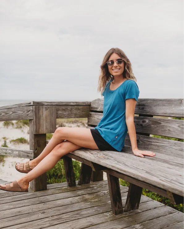 Women's Soft Supima Cotton Short Sleeve Everyday Comfy Crew Tee | Bright Light Pink
