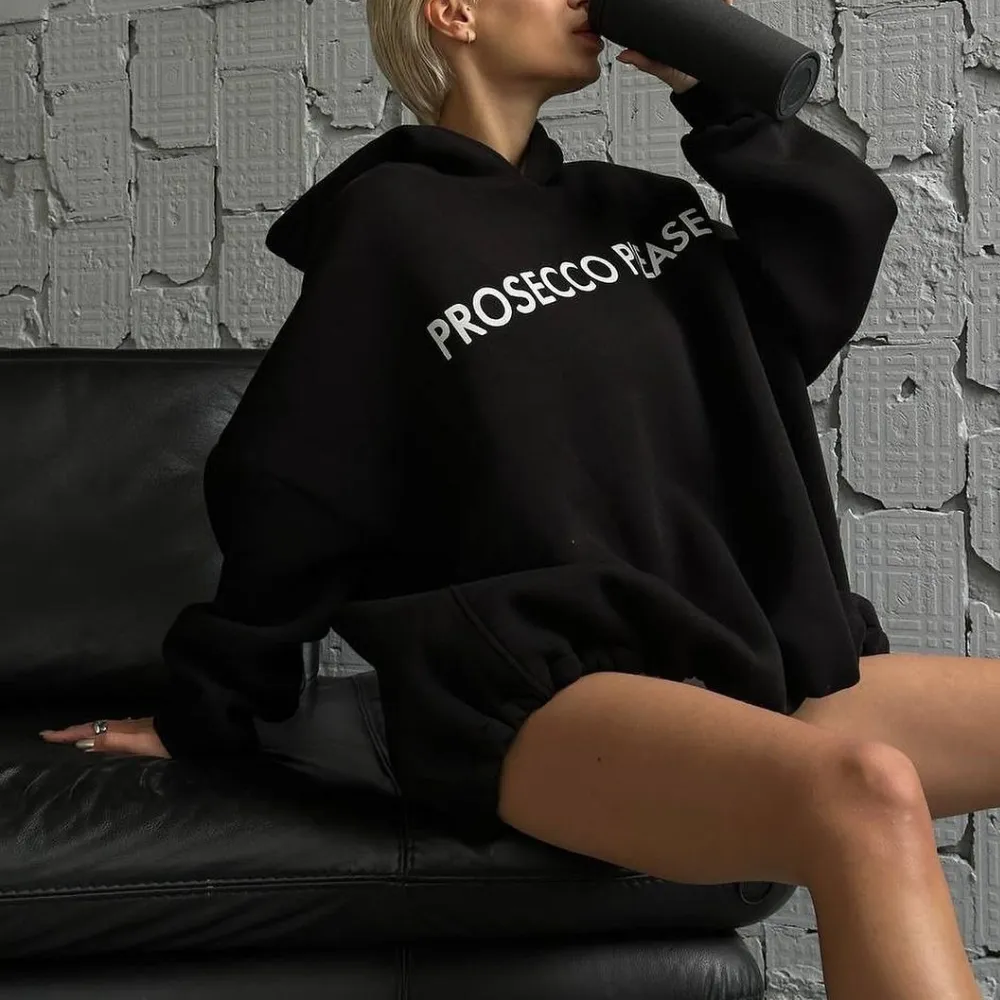 Women's Solid Color Drawstring Hoodie