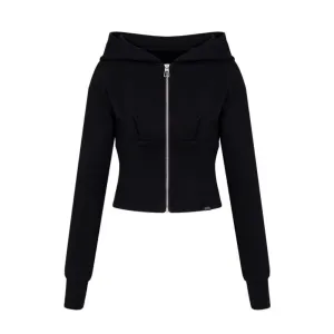 Women's Solid Color Halter Hoodie
