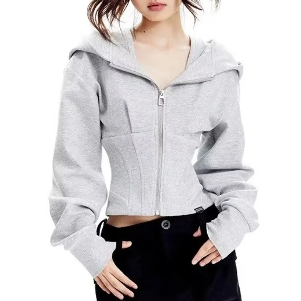 Women's Solid Color Halter Hoodie