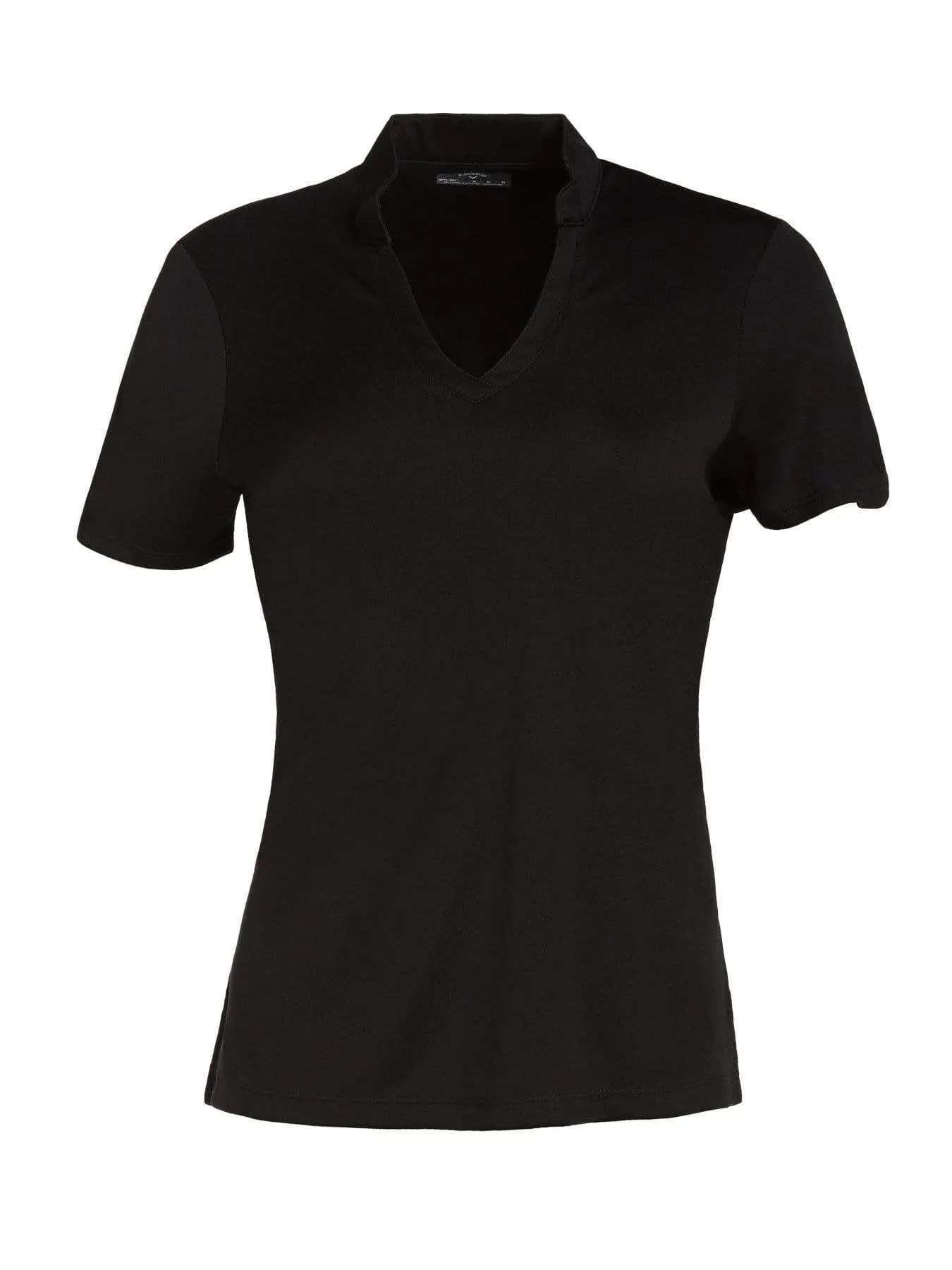Womens Solid V-Neck Tee