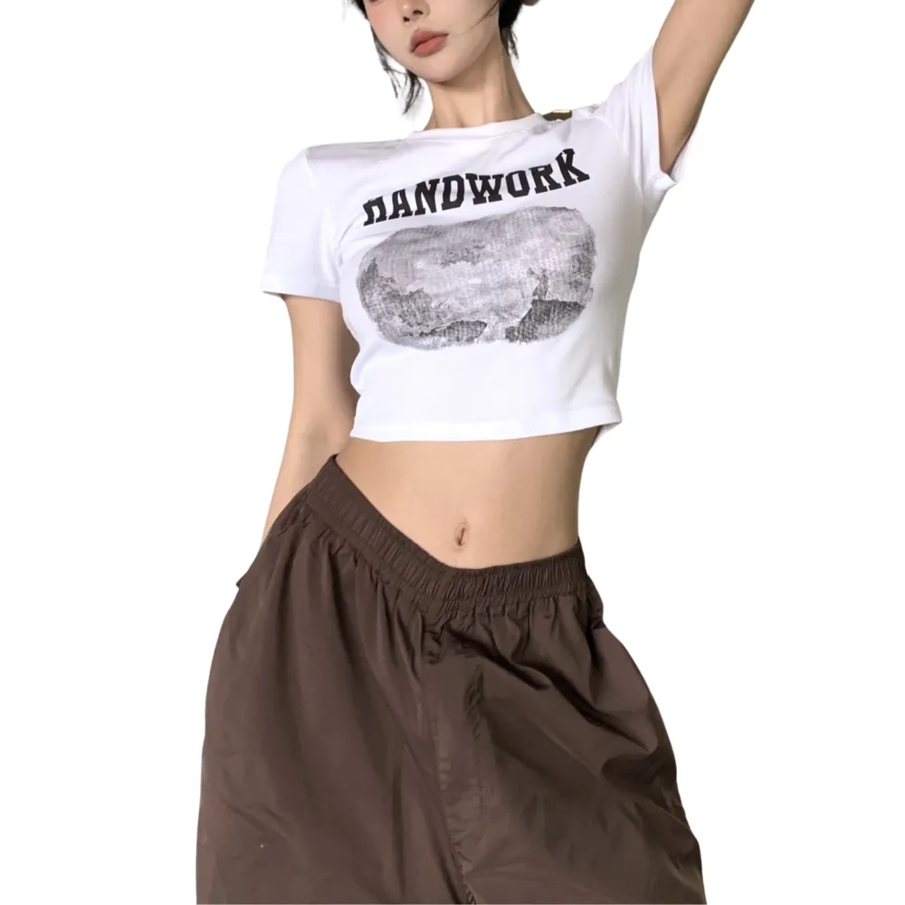 Women's Spice Girls Alphabet Cropped Tee