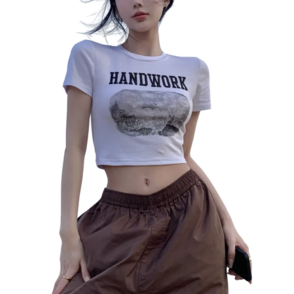 Women's Spice Girls Alphabet Cropped Tee