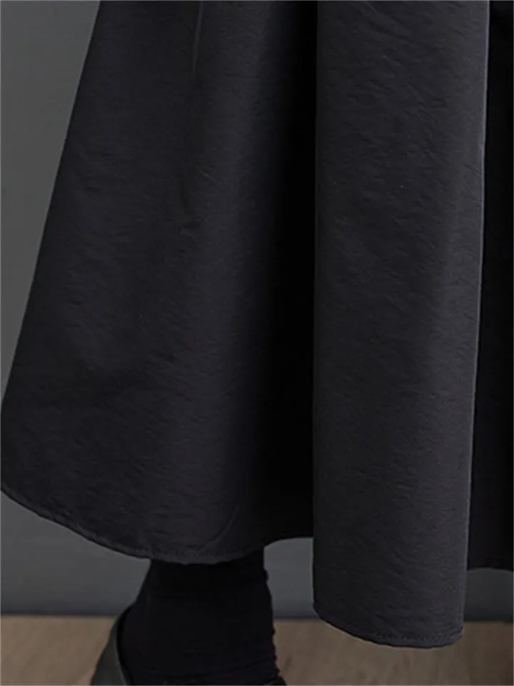 Women's Stylish High Rise Large Pocket Pleated Skirt